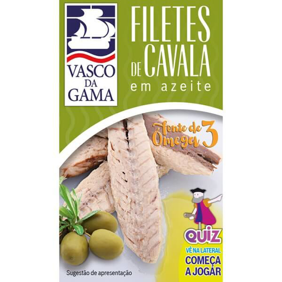 Imagem de Filetes de Cavala em Azeite VASCO DA GAMA lata 120g