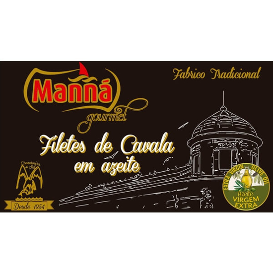Imagem de Filetes de Cavala em Azeite Virgem Extra MANNÁ GOURMET lata 120g