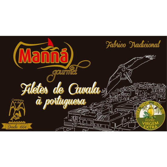 Imagem de Filetes de Cavala à Portuguesa em Azeite Virgem Extra MANNÁ GOURMET lata 120g