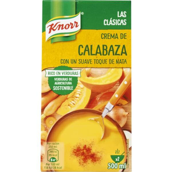 Imagem de Creme de Abóbora com Natas KNORR LAS CLÁSICAS emb.500ml