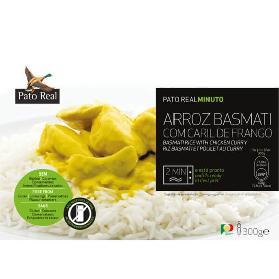 Imagem de Arroz Basmati com Caril de Frango PATO REAL emb.300g