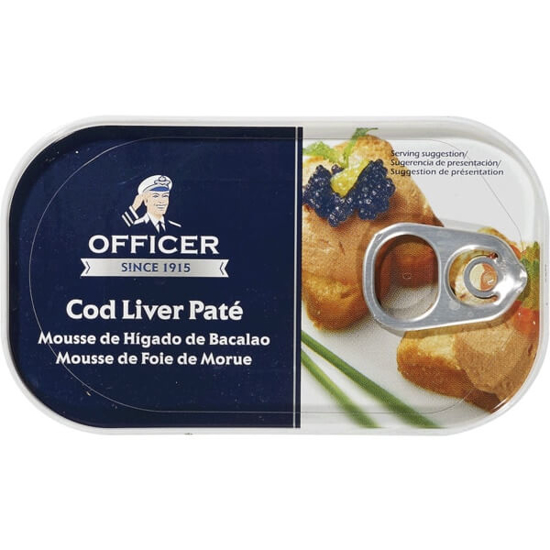 Imagem de Mousse de Fígado de Bacalhau OFFICER lata 115g