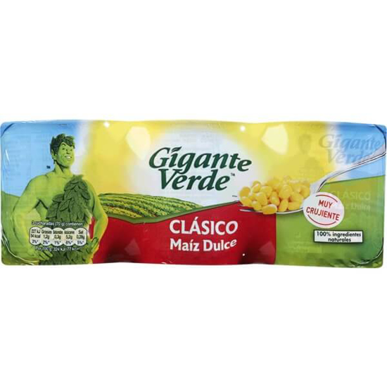 Imagem de Milho Doce GIGANTE VERDE Pack 3 emb.160g