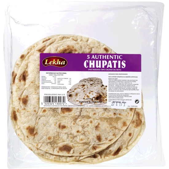 Imagem de Pão Roti Chupatis LEKHA Pack 5 emb.275g