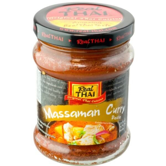 Imagem de Pasta de Caril Massaman REAL THAI frasco 227g