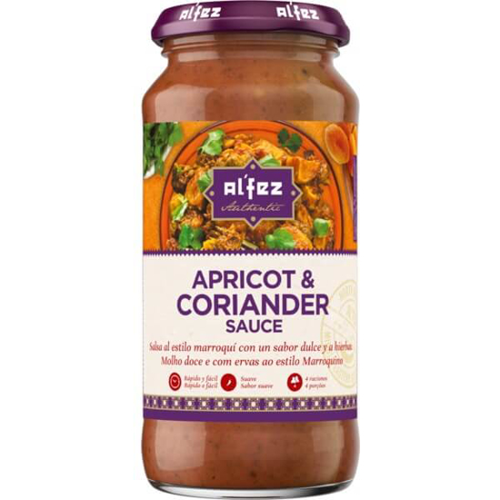 Imagem de Molho de Alperce e Coentros AL'FEZ frasco 450g