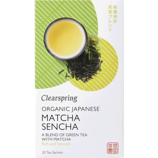 Imagem de Chá Verde Matcha Sencha do Japão Biológico CLEARSPRING emb.20 unidades