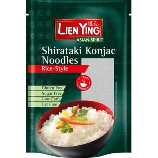 Imagem de Noodles de Arroz Shirataki Konjac sem Glúten LIEN YING emb.270g