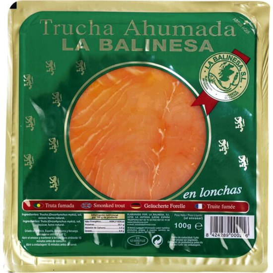 Imagem de Truta Fumada LA BALINESA emb.100g