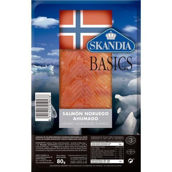 Imagem de Salmão Fumado Norueguês SKANDIA BASICS emb.80g