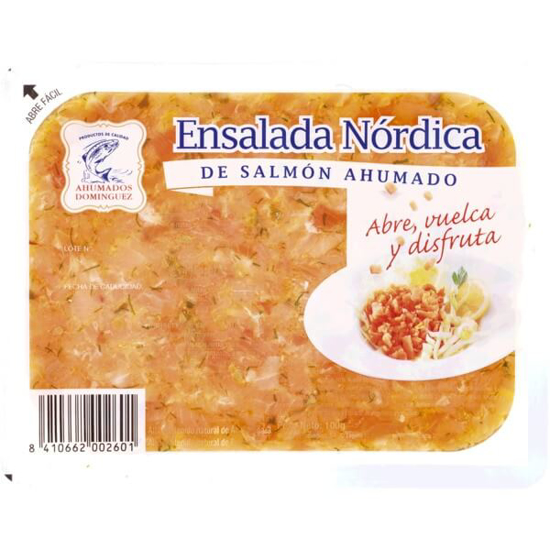 Imagem de Salmão Fumado Salada Nórdica AHUMADOS DOMINGUEZ emb.100g