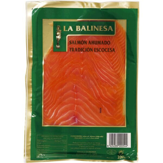 Imagem de Salmão Fumado Escocês LA BALINESA emb.200g