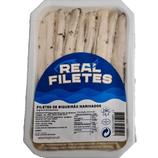 Imagem de Filetes de Biqueirão Marinados em Vinagre REAL FILETES emb.100g