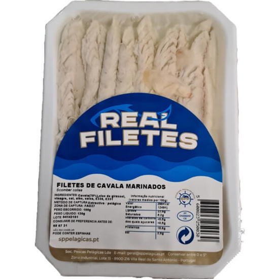 Imagem de Filetes de Cavala Marinados em Vinagre REAL FILETES emb.100g