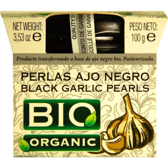 Imagem de Pérolas de Alho Preto Biológico CATALIMENT frasco 100g