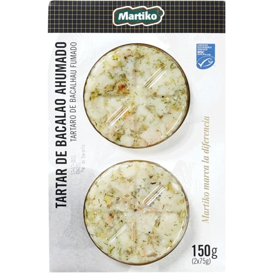 Imagem de Tártaro de Bacalhau Fumado MARTIKO Pack 2 emb.150g