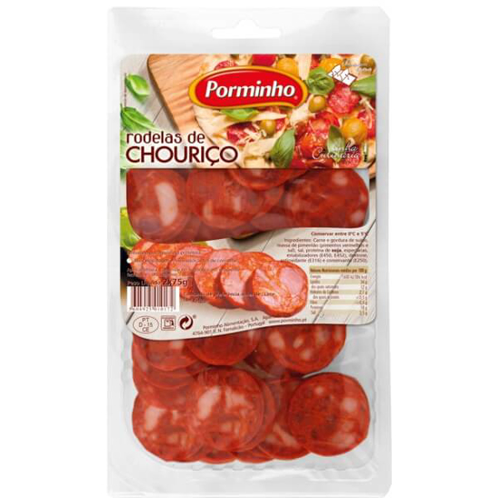 Imagem de Rodelas de Chouriço PORMINHO Pack 2 x 75 g emb.150g