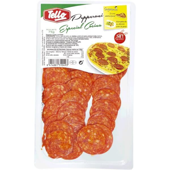 Imagem de Pepperoni em Fatias TELLO emb.75g