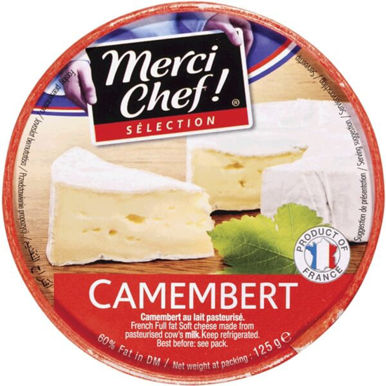 Imagem de Queijo Camembert MERCI CHEF unidade 125g