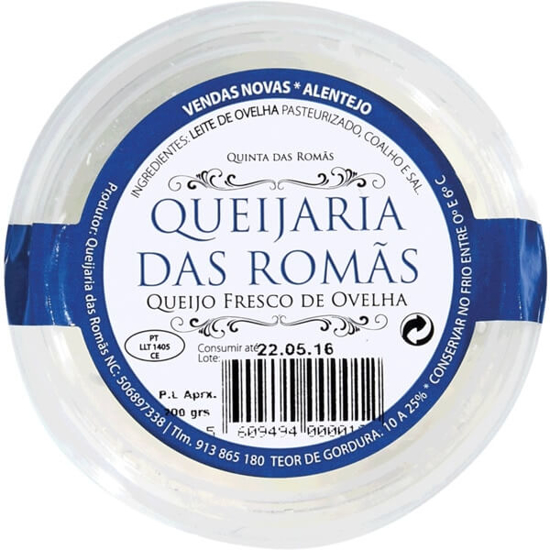 Imagem de Queijo Fresco de Ovelha QUEIJARIA DAS ROMÃS emb.200g