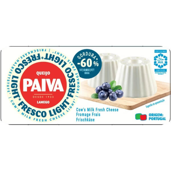 Imagem de Queijo Fresco Light -60% Gordura PAIVA Pack 2 emb.125g