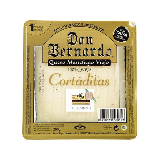 Imagem de Queijo de Espanha Manchego Velho 100% Ovelha DON BERNARDO emb.200g