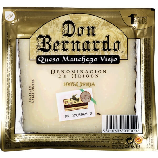 Imagem de Queijo de Espanha Manchego Velho DON BERNARDO emb.250g