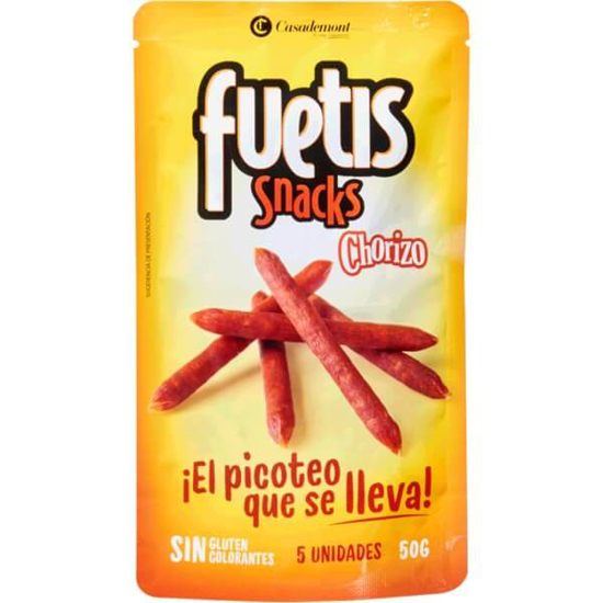 Imagem de Fuet Snacks de Chouriço sem Glúten CASADEMONT emb.50g