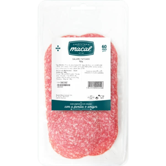 Imagem de Salame em fatias MACAL unidade 90g