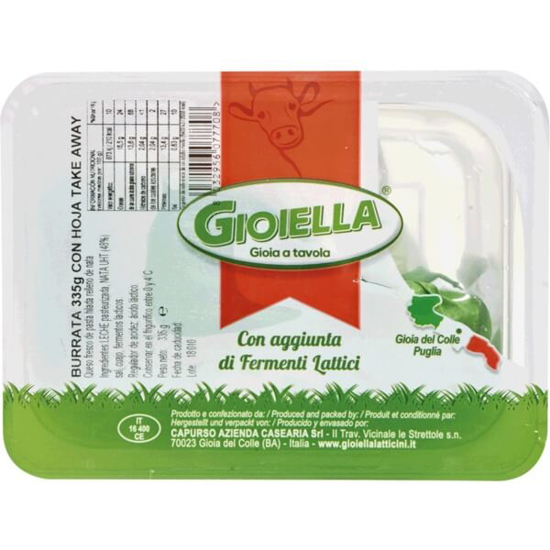 Imagem de Queijo Burrata com Hortelã GIOIELLA unidade 335g