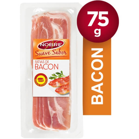 Imagem de Bacon em Fatias NOBRE SUAVE SABOR emb.75g