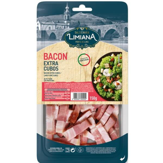 Imagem de Bacon Extra em Cubos SALSICHARIA LIMIANA emb.150g