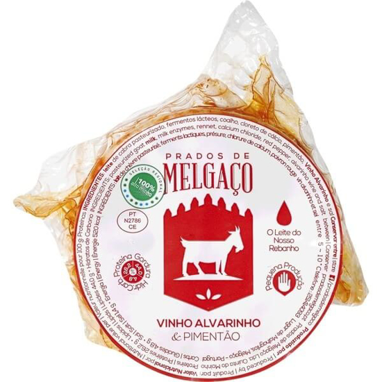 Imagem de Queijo de Cabra com Vinho Alvarinho e Pimentão PRADOS DE MELGAÇO unidade 100g