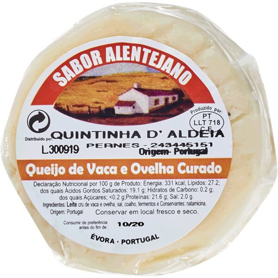 Imagem de Queijo de Vaca e Ovelha Curado QUINTINHA D'ALDEIA unidade 80g