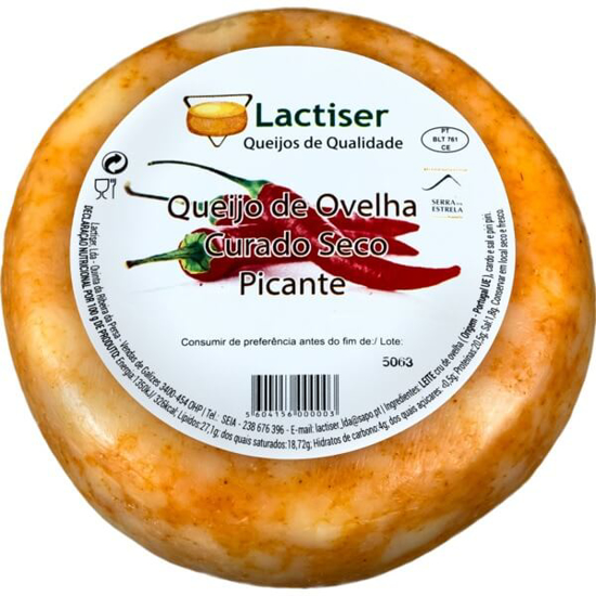 Imagem de Queijo de Ovelha Curado Seco Picante LACTISER unidade 475g