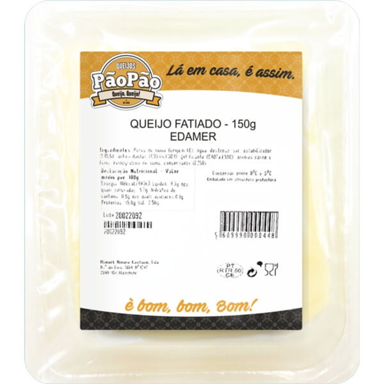 Imagem de Queijo Edamer em Fatias PÃO PÃO QUEIJO QUEIJO emb.150g