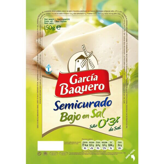 Imagem de Queijo Baixo em Sal em Fatias GARCÍA BAQUERO emb.200g