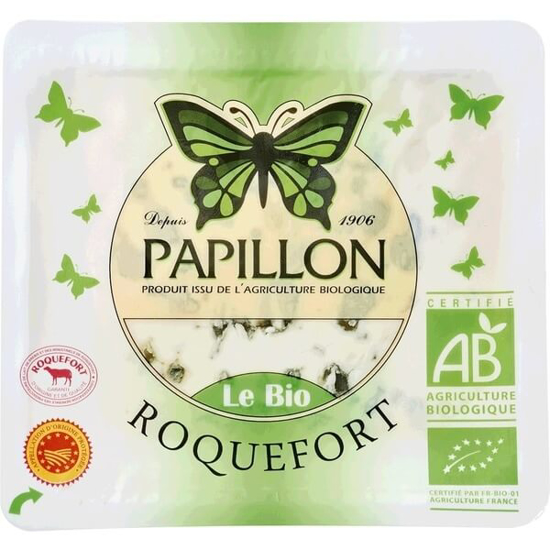 Imagem de Queijo Roquefort DOP Biológico PAPILLON unidade 100g