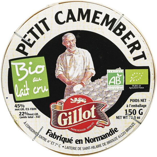 Imagem de Queijo Petit Camembert Biológico GILLOT unidade 150g