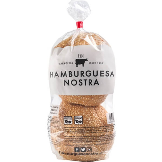 Imagem de Pão de Sésamo 2 Unidades HAMBURGUESA NOSTRA emb.140g