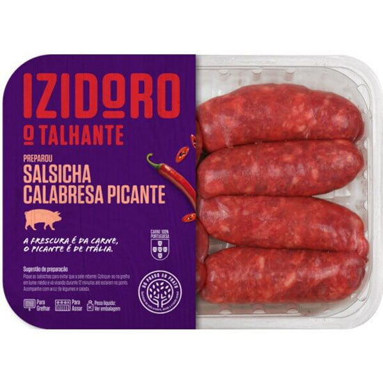 Imagem de Salsicha Calabresa Picante de Porco IZIDORO O TALHANTE emb.600g