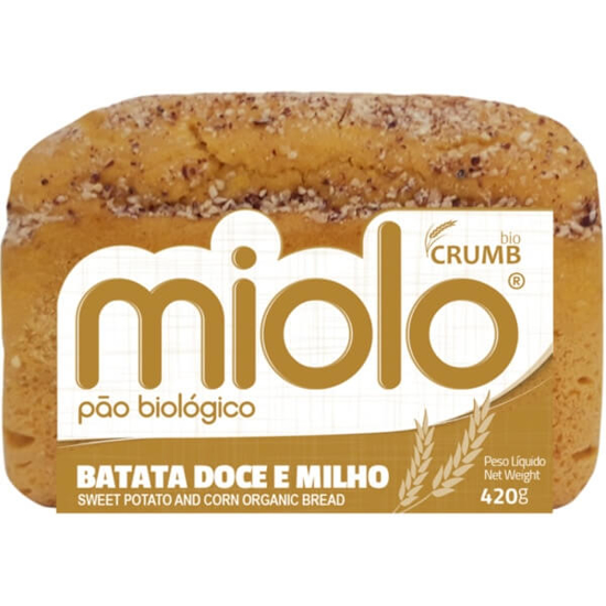 Imagem de Pão de Batata Doce e Milho Biológico MIOLO unidade 420g