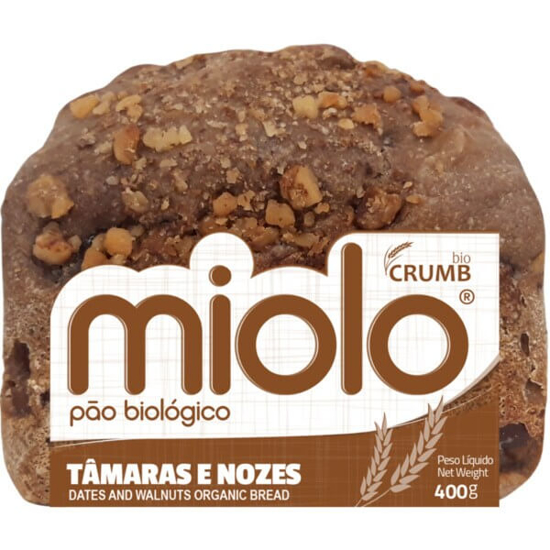 Imagem de Pão com Tâmaras e Nozes Biológico MIOLO unidade 400g