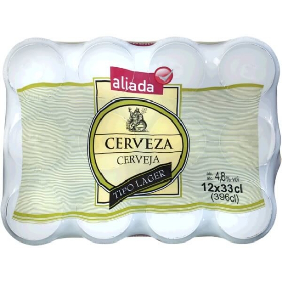 Imagem de Cerveja Tipo Lager ALIADA Pack 12 lata 33cl