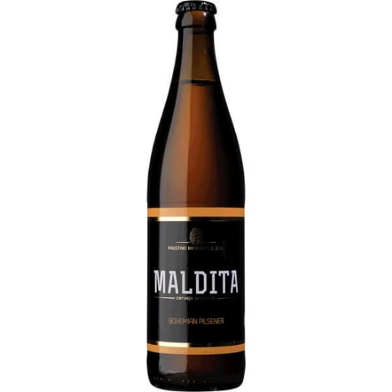 Imagem de Cerveja Artesanal Bohemian Pilsen MALDITA garrafa 33cl