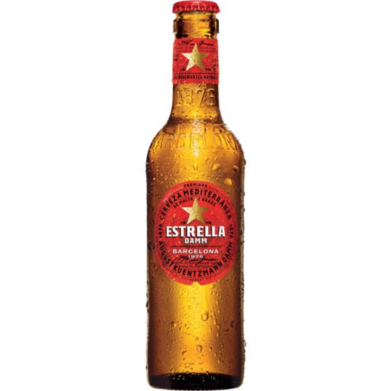 Imagem de Cerveja de Espanha ESTRELLA DAMM garrafa 25cl