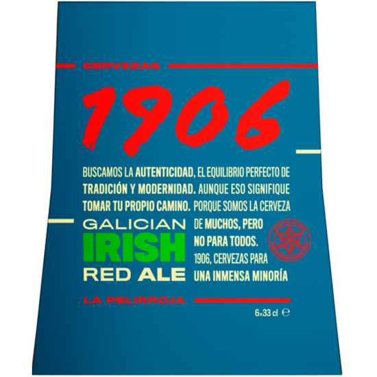 Imagem de Cerveja de Espanha Irish Red Ale ESTRELLA GALICIA 1906 Pack 6 garrafa 33cl