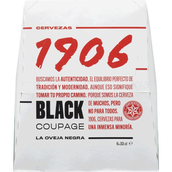 Imagem de Cerveja de Espanha Black Coupage ESTRELLA GALICIA 1906 Pack 6 garrafa 33cl