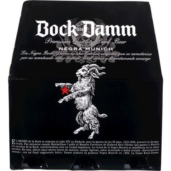 Imagem de Cerveja de Espanha Preta BOCK DAMM Pack 6 garrafa 25cl