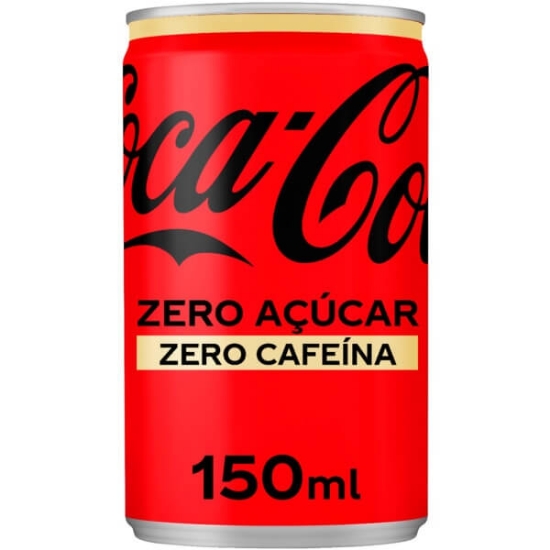 Imagem de Refrigerante Mini com Gás Zero Cafeína Zero Açúcar COCA-COLA lata 15cl